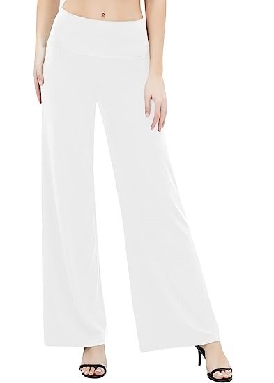 Women's Formal Pants Solid Color Wide Leg Casual Sports Pants Straight Leg