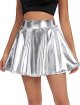 Women's Ruched Waist Stretchy Flared Yoga Skirt